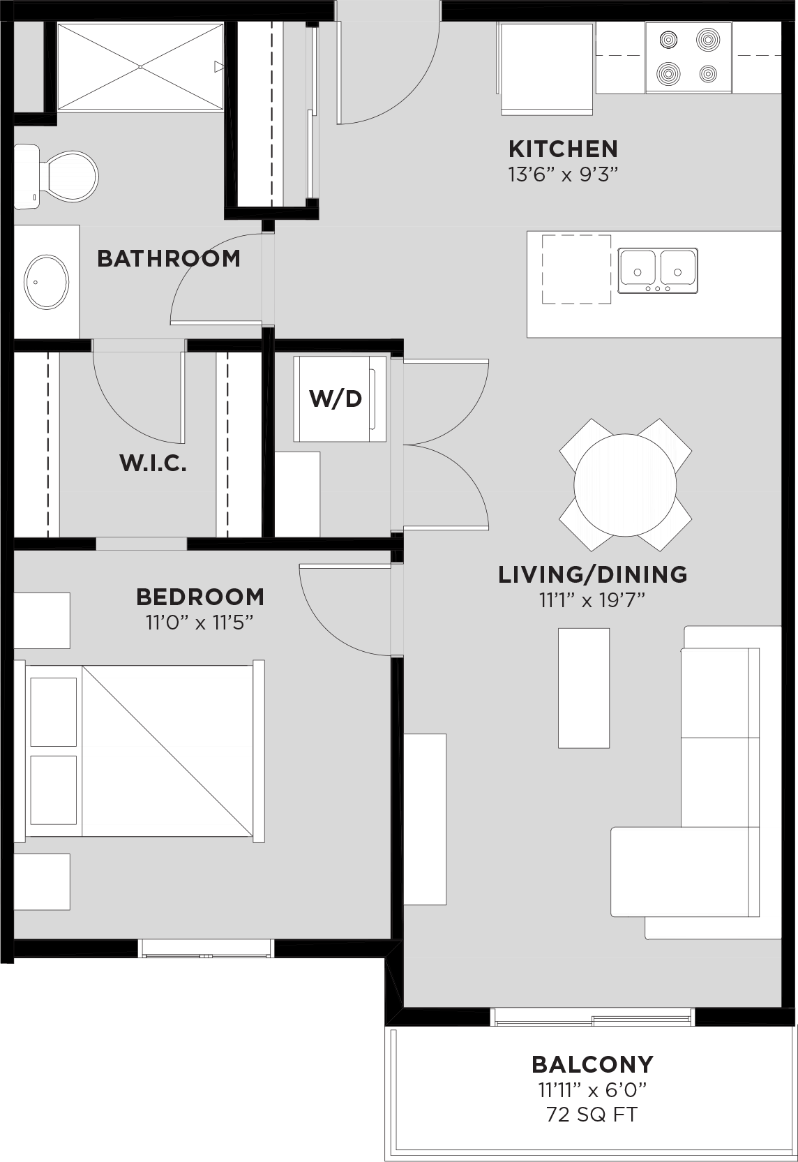 Suite 611 Floorplan